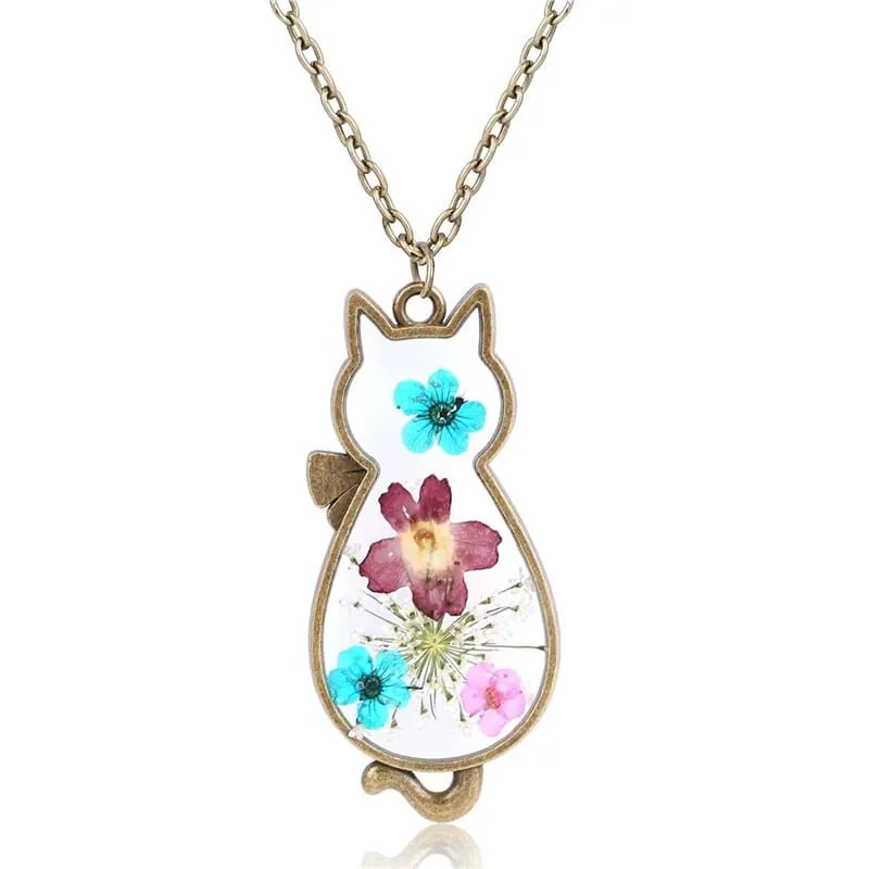 Pendentif en verre silhouette de chat DISYKAT™