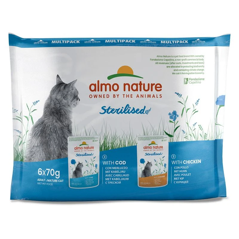 ALMO NATURE Holistic Functional Sterilised Multi 6x70g