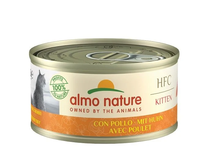 ALMO NATURE HFC Natural Kitten Poulet 70g