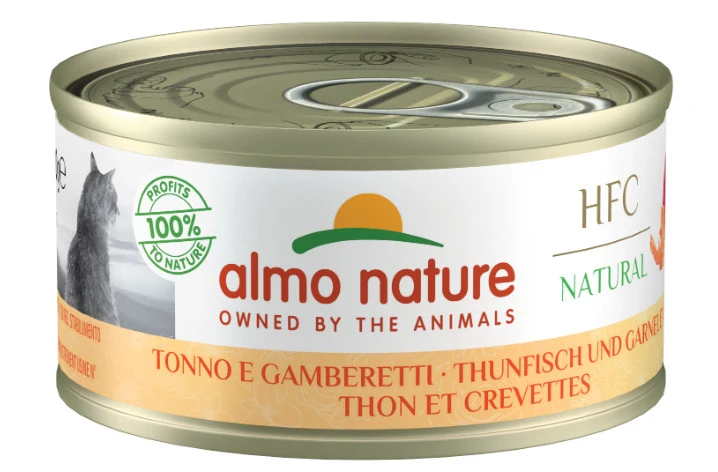 ALMO NATURE HFC Natural Thon Crevette 70g