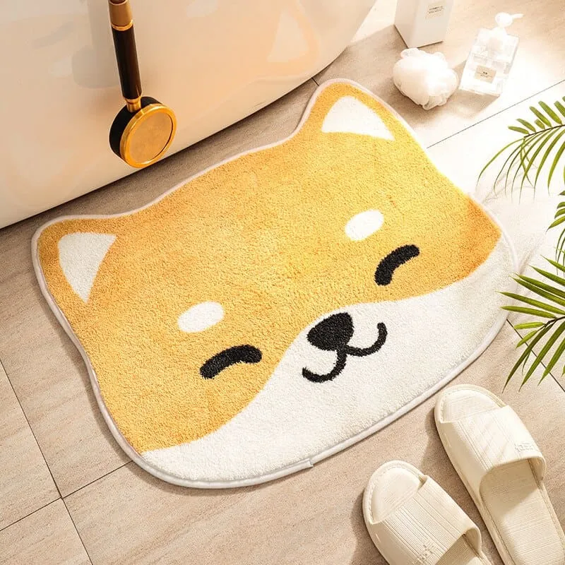 Tapis absorbant salle de bain tête de chat kawaii FLORKAT™
