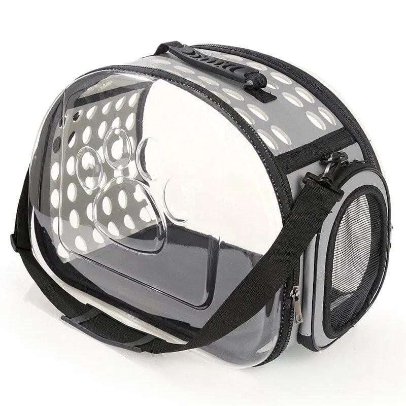 Sac de transport chat coque transparente CAPSKAT™