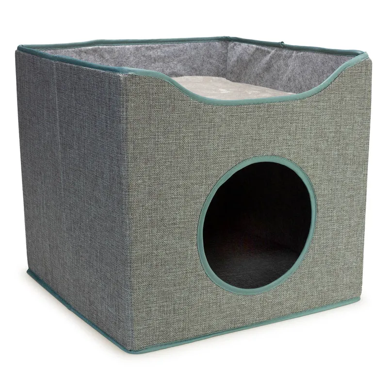 Cueva con rascador "Yakson" - 39 x 39 x 38 cm