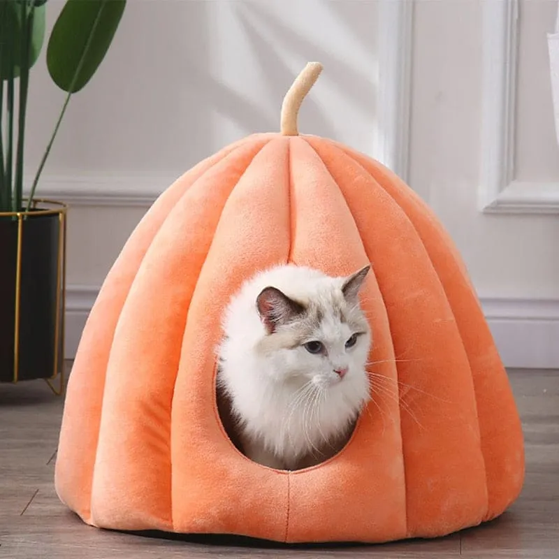 Niche pour chat en forme de citrouille SIMLYKAT™