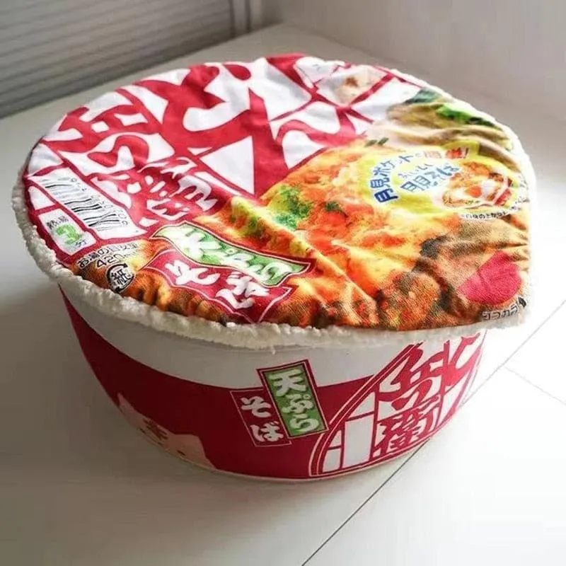 Niche en peluche Noodles pour chat RAMENKAT™