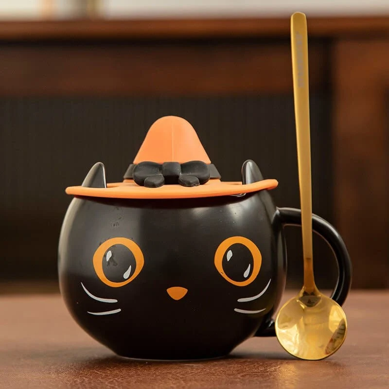 Mug chat noir sorcier avec chapeau SORCELKAT™