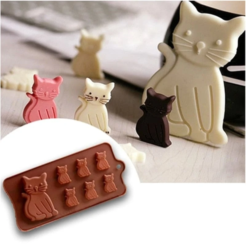 Moule en silicone chocolat en forme de chat CHOCOKAT™