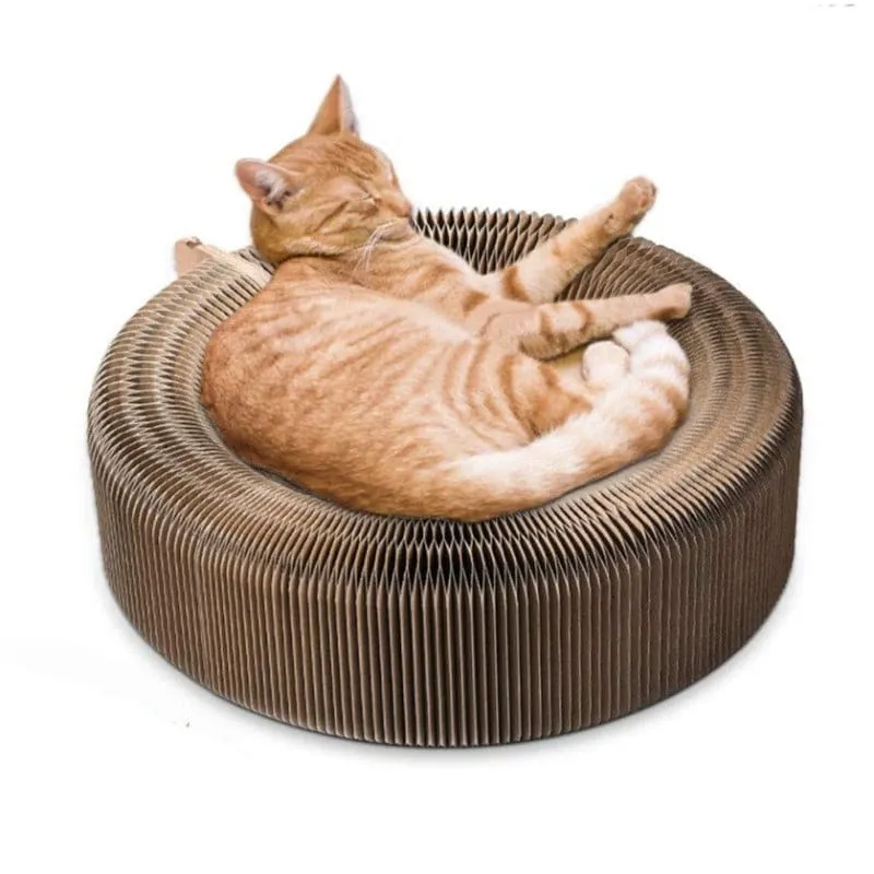 Lit pliable pour chat en carton ondulé KARTKAT™