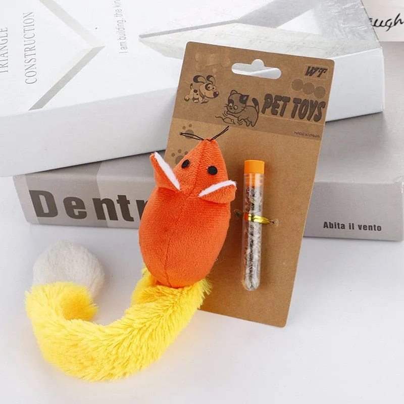 Jouet souris herbe à chat MUSTYKAT™