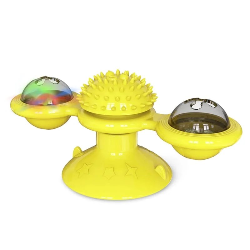 Jouet moulin ventouse 2 sphères pour chat ZOLYKAT™