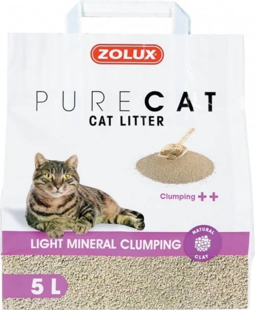 ZOLUX Litière PureCat Agglomérante légère 5L