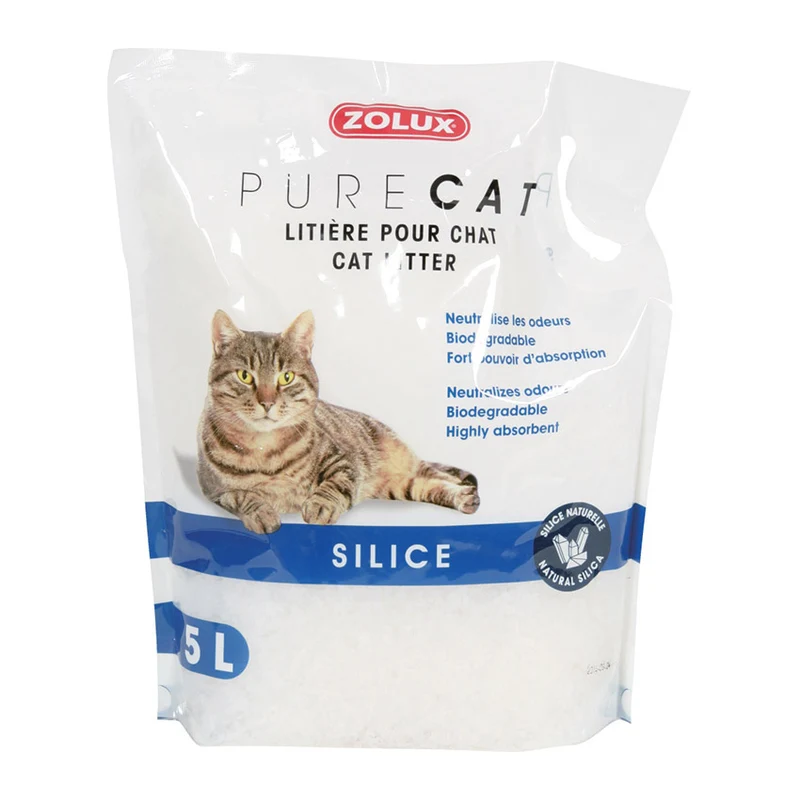ZOLUX Litiere PureCat Silice Nature 5l