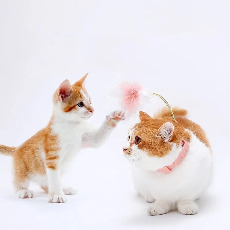 Jouet collier canne à plume pour chat HANDLESSKAT™