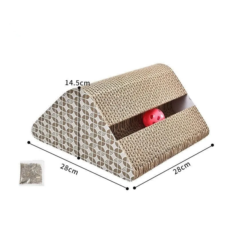 Griffoir intéractif avec balles pour chat PYRAMIKAT™