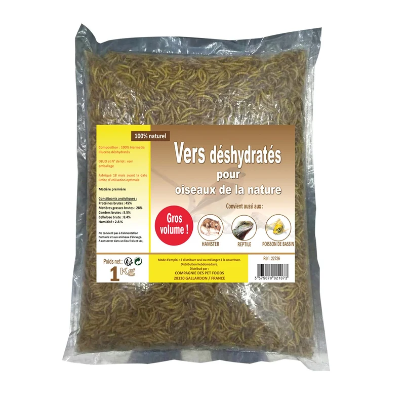 Vers Déshydratés 1kg