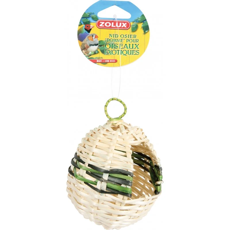 ZOLUX Nid Osier Exotique Pomme