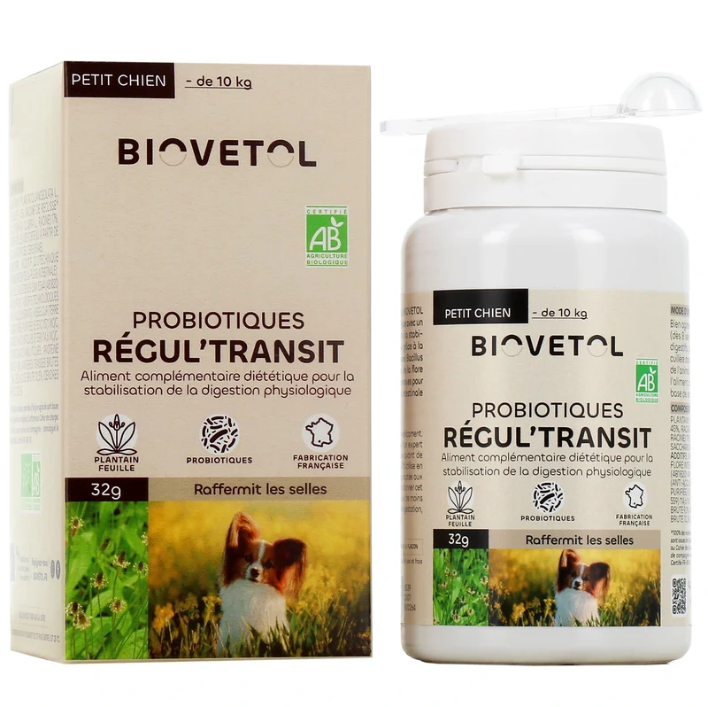 Probiotiques Regul'transit BIOVETOL - Petit chien