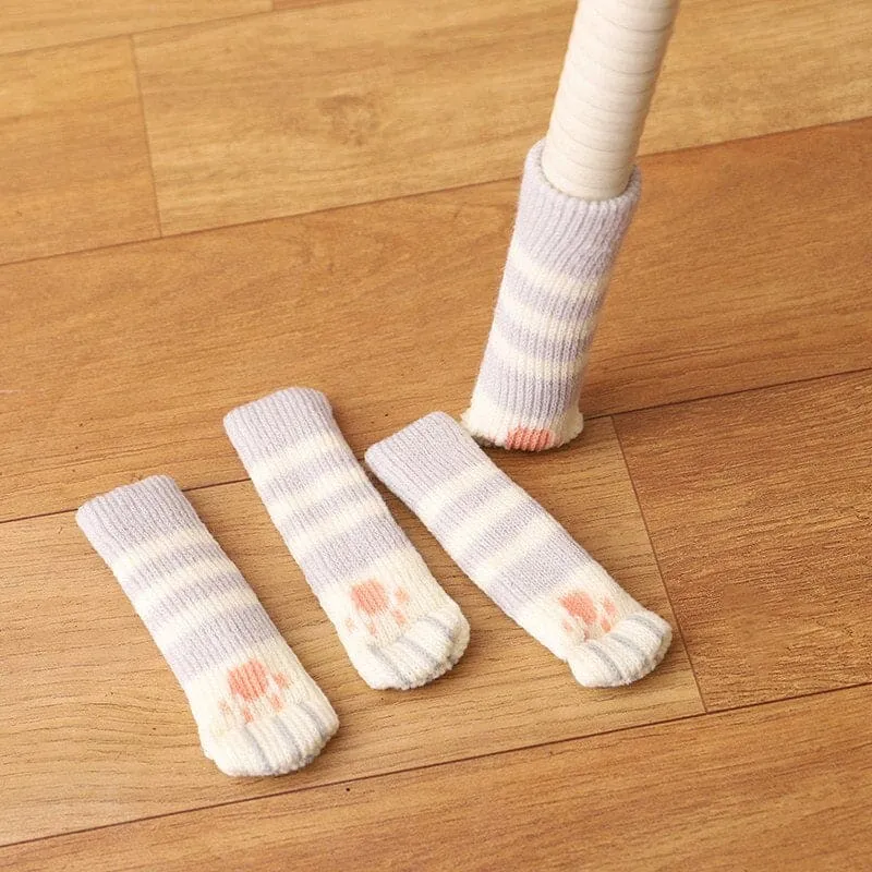 Chaussettes pied de chaise motif patte de chat PREVENKAT™