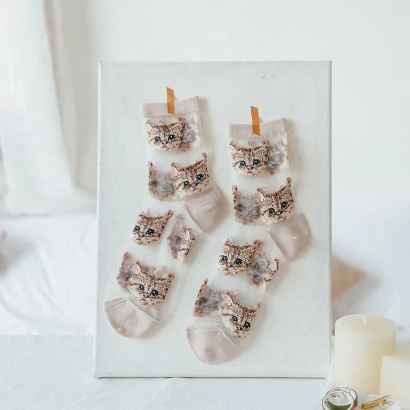 Chaussettes collant tête de chat TRANKAT™