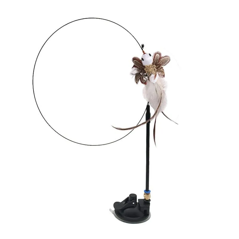 Canne a pêche oiseau réaliste pour chat BIRDYKAT™
