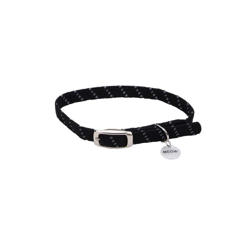 ELASTACAT Chat Collier Nylon 3/8x10" Noir