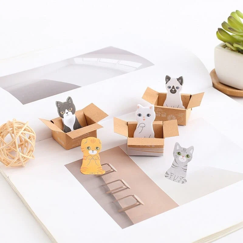 Bloc post-it chaton mignon MEMOKAT™ (Lot de 2)