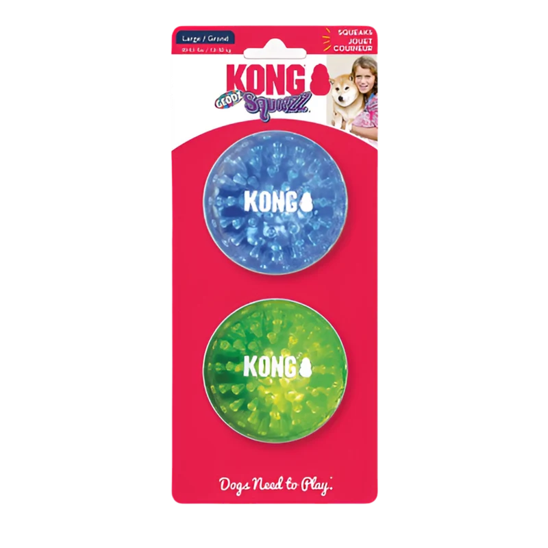 KONG Squeezz Geodz lot de 2 Taille : L