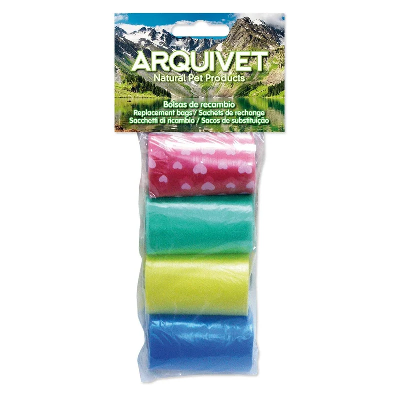 Bolsas higiénicas de colores para perros