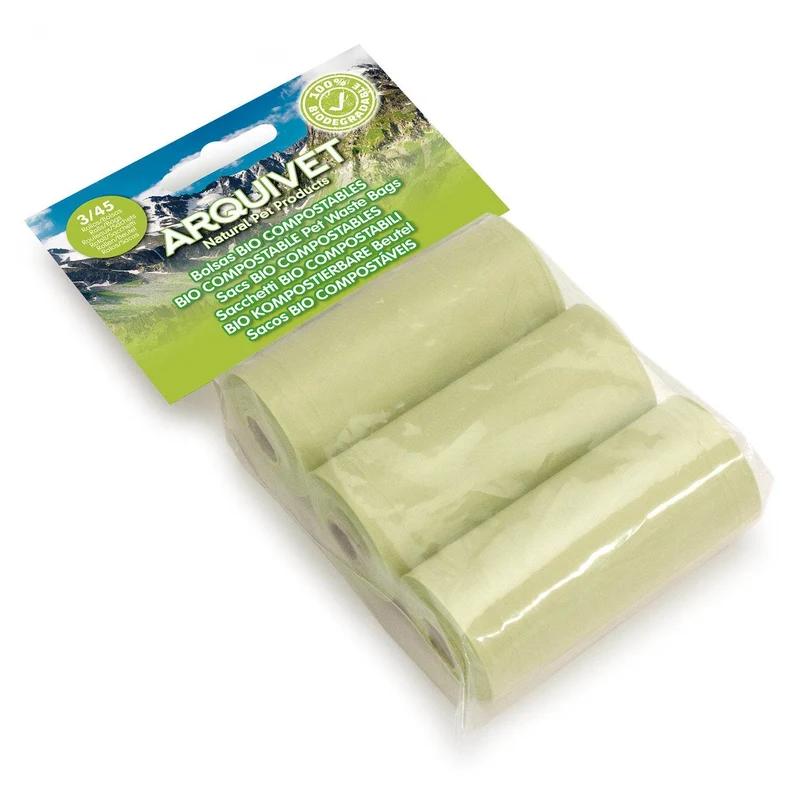 Bolsas higiénicas bio compostables para perro