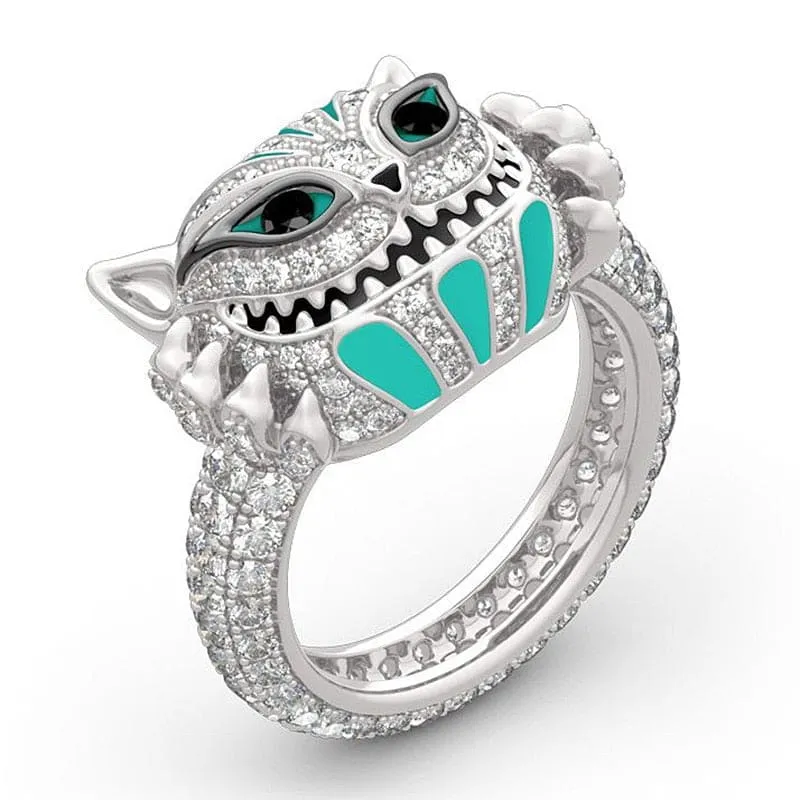 Bague chat au sourire maléfique CHESHIKAT™