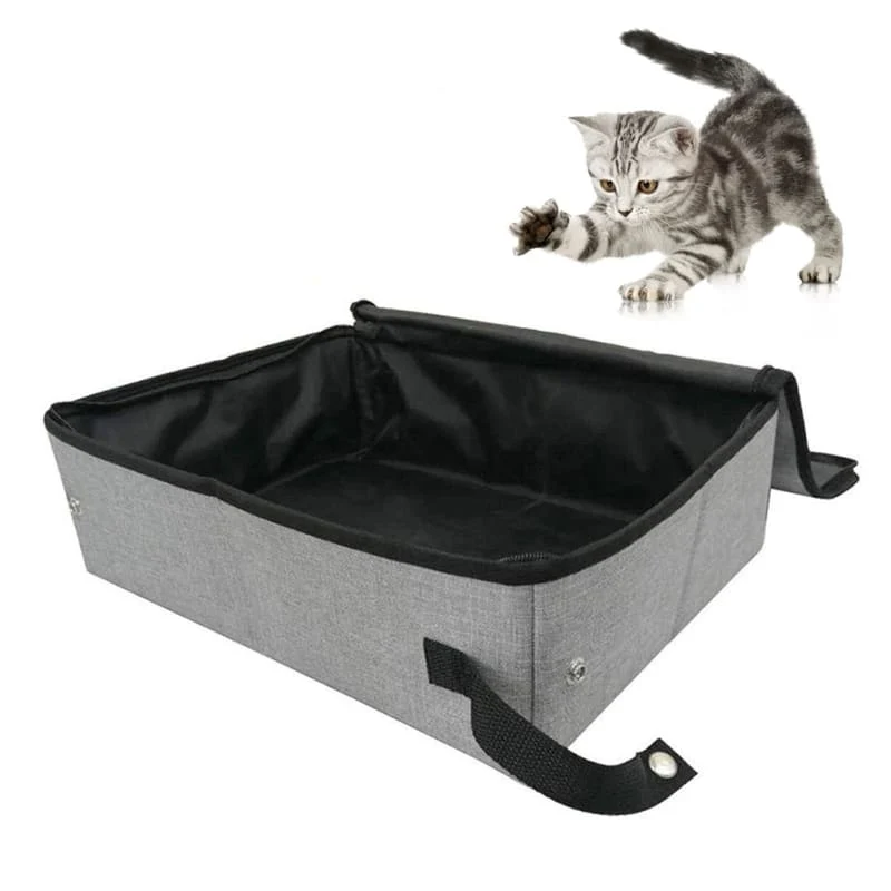 Bac à litière portable étanche pour chat TRYVALKAT™