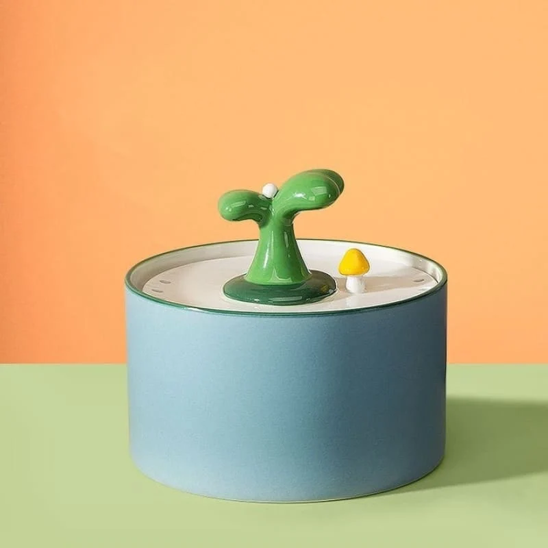 Abreuvoir fleur céramique pour chat CERAMKAT™