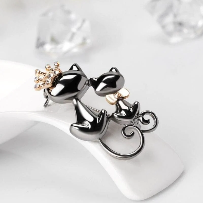 Bijou Broche Chat Couronné MUMKAT™