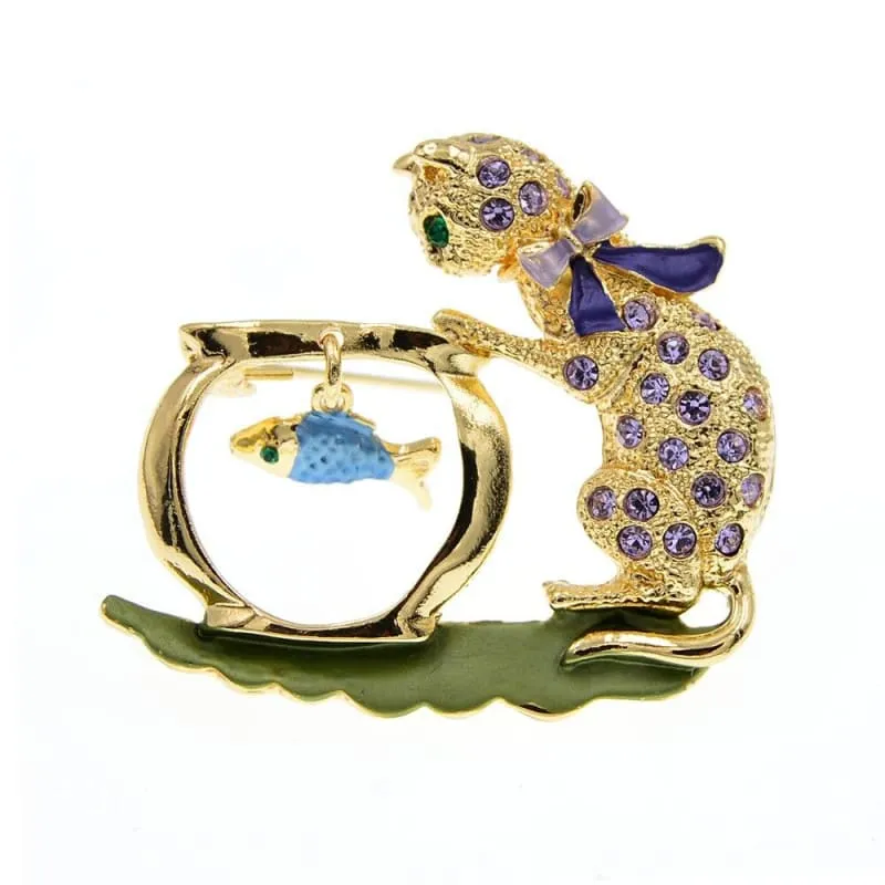 Broche Chat Et Poisson FYSHKAT™