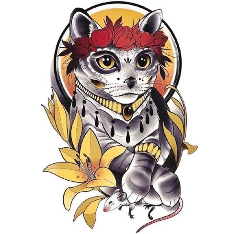 Tatouage Chat Chasseur HUNTERKAT™