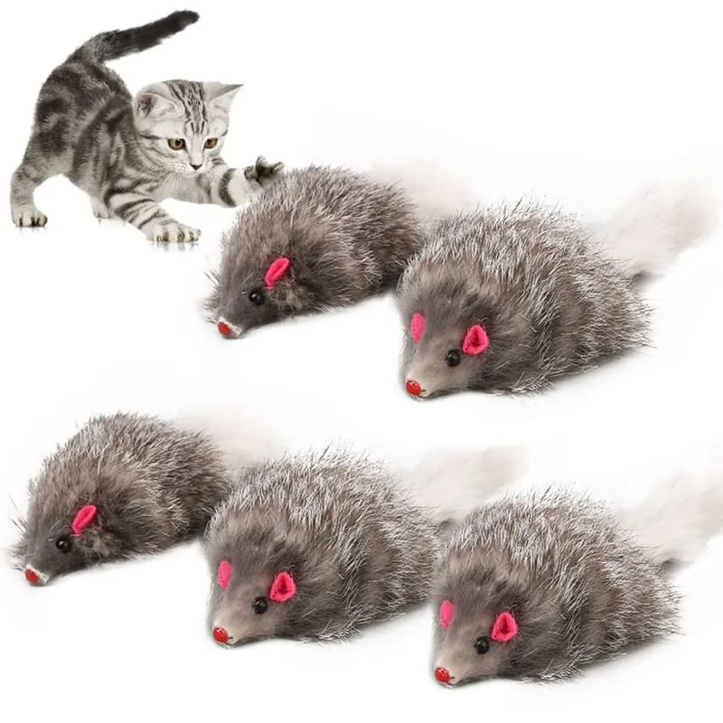 Jouet souris Chat Peluche MICEKAT™ (Lot de 5)