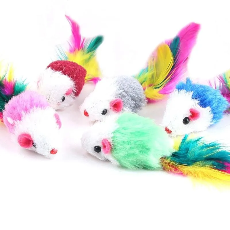Jouet souris Chat COLORKAT™ (Lot de 10)