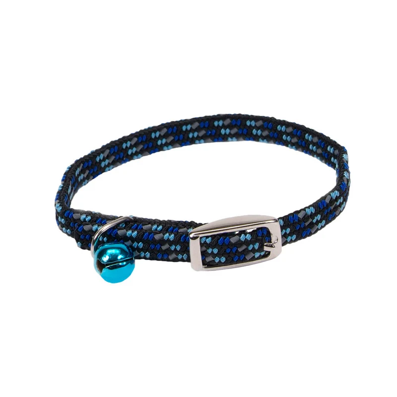 LI'L PALS Chat Collier Nylon Élastique 3/8x8" BLU