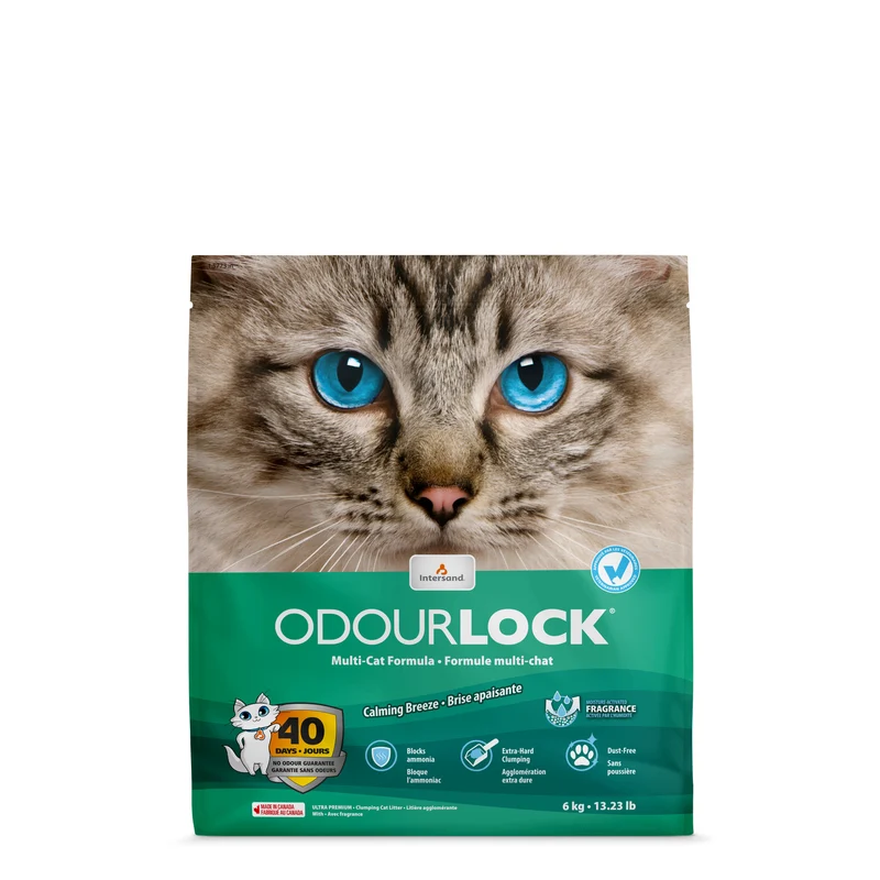 Intersand OdourLock - Brise Apaisante - Litière Agglomérante pour Chats