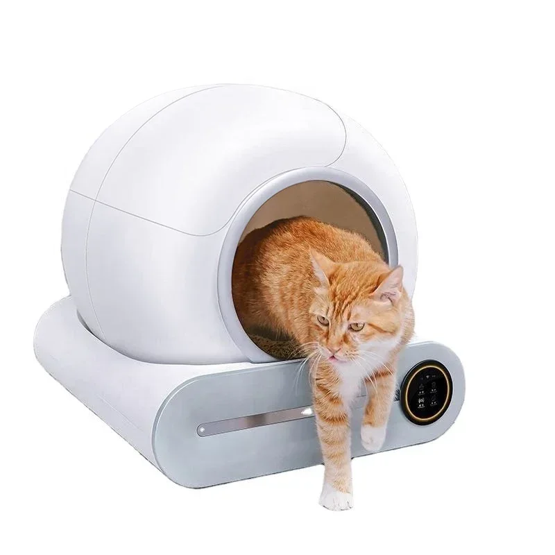 Bac à litière automatique connecté – Modèle "SmartDome 65L Pro"