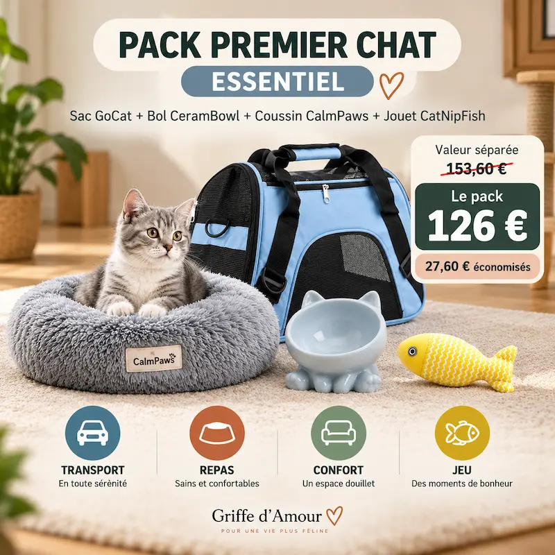 Pack premier chat – Tout l’essentiel pour bien l’accueillir