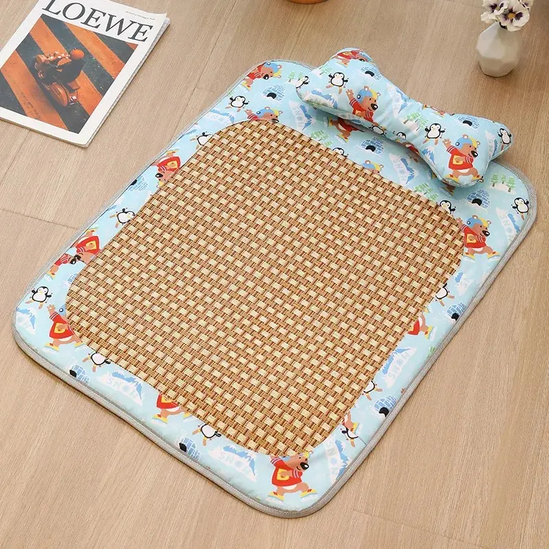 Tapis rafraîchissant tressé à la main – Naturel | CatLoom