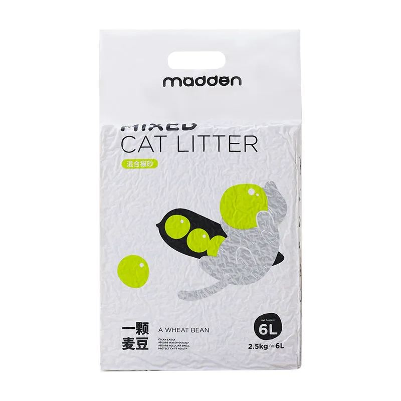 Litière Mixte Tofu & Bentonite – Modèle "HybridClean Ultra"