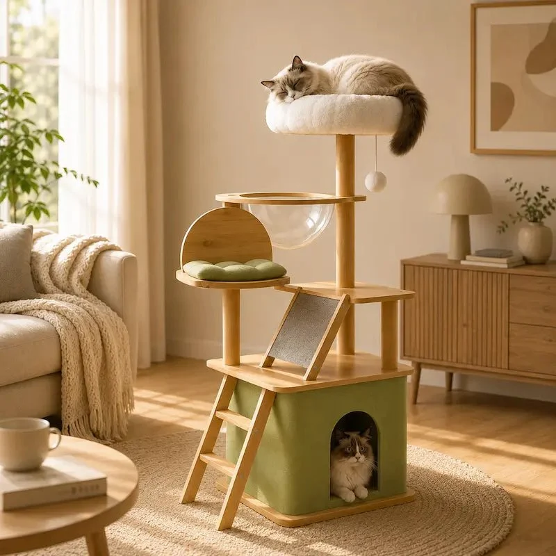Arbre à chat 140 cm - Stable & design | Linéa