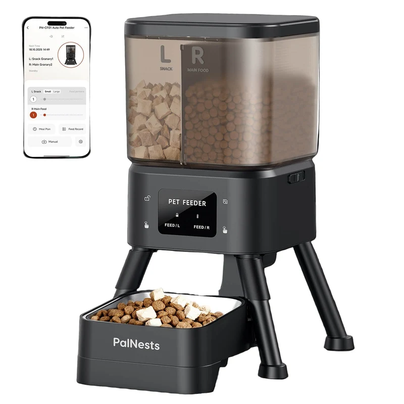 PalNests Dual-Chamber Smart Cat Feeder