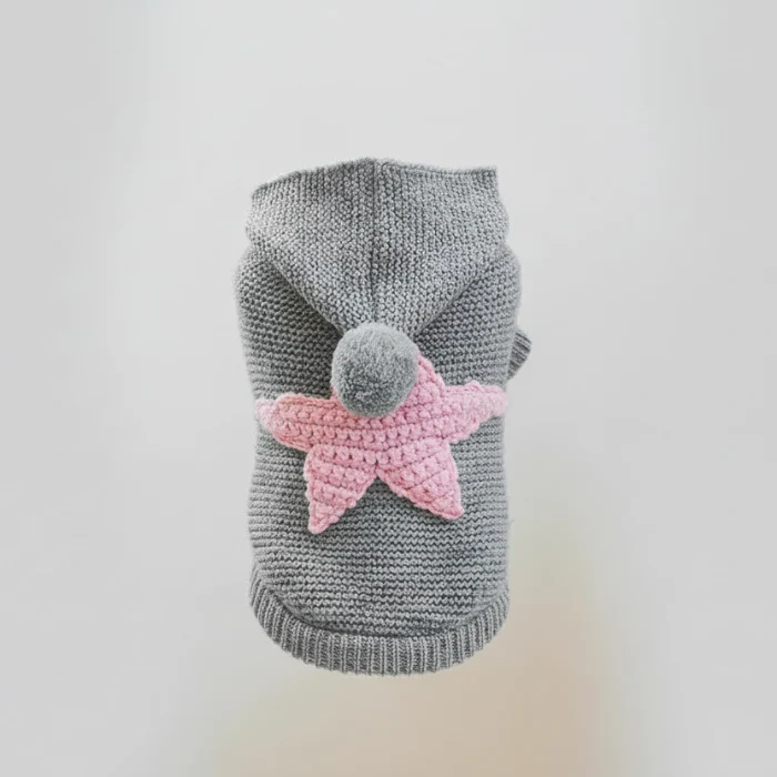 Pull tricoté Étoile De Mer Gris Clair