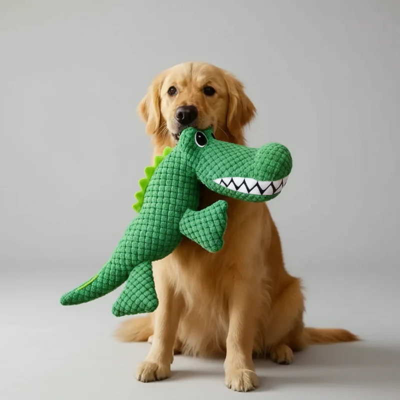 Jouet En Peluche Crocodile Pour Chien