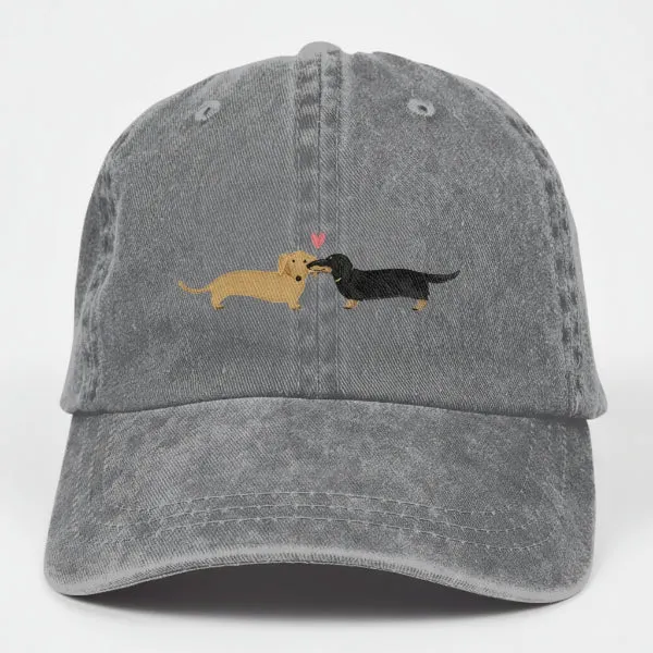 Casquette teckel denim - Oscar et Plume