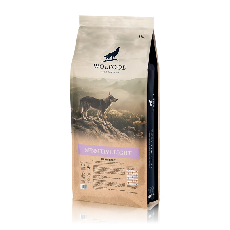 Croquettes chien Sensitive Light – Wolfood