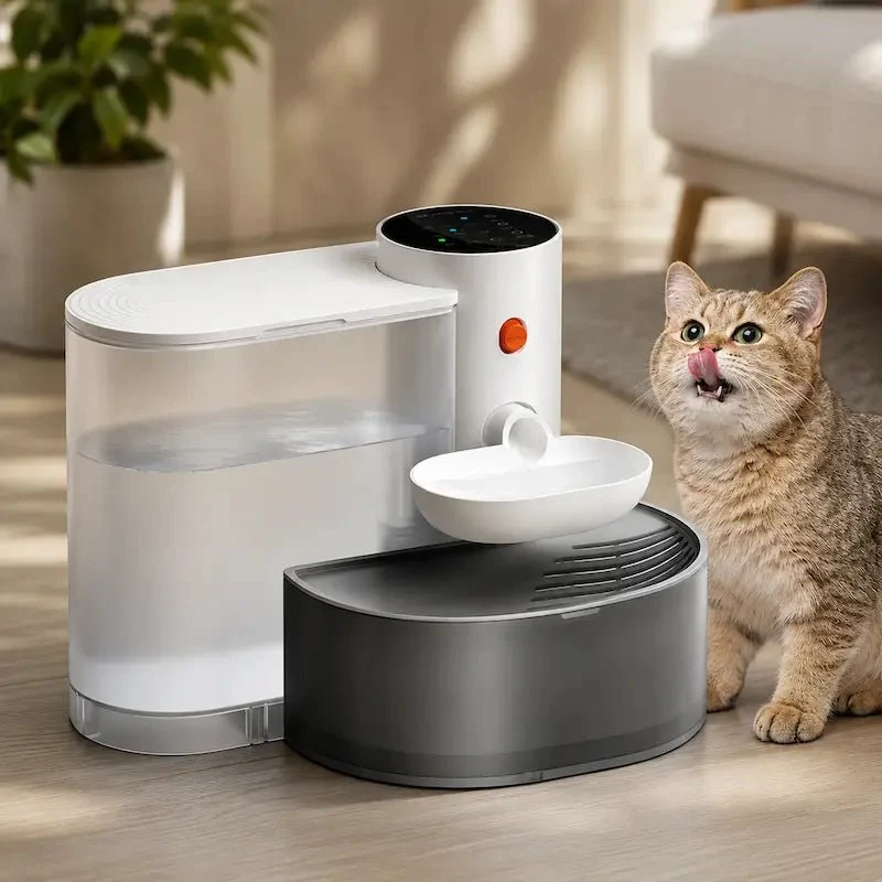 Fontaine à eau chat sans filtre - 3L & autonomie sans recharge | HydriCat